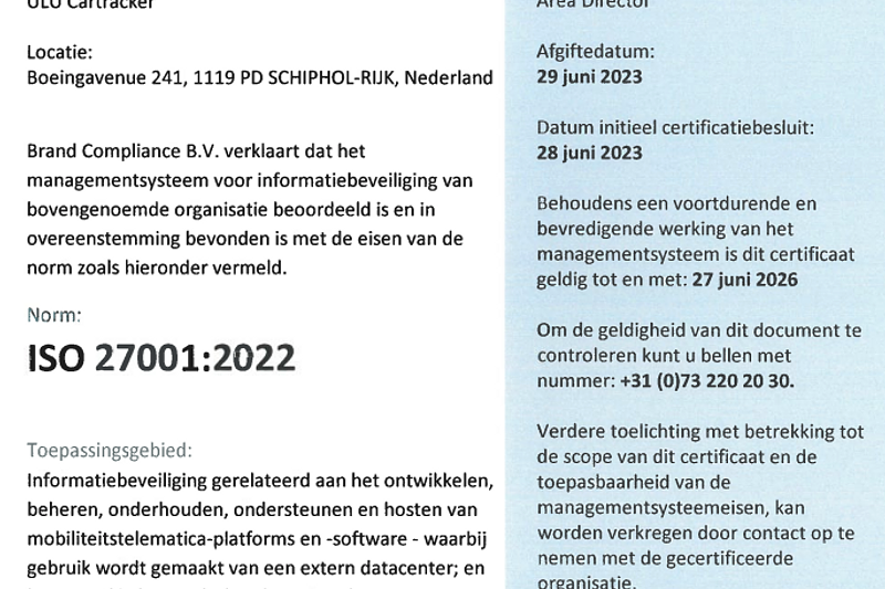 Jazeker! We hebben officieel onze ISO 27001 certificering behaald!